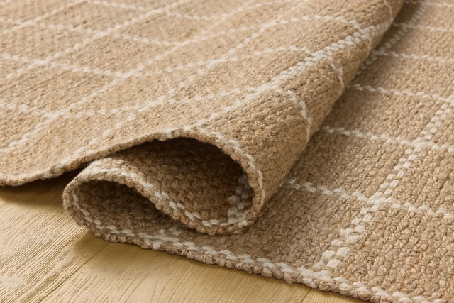 Chris Loves Julia x Loloi Fletcher FLE-01 Natural / Ivory Rug - pile height