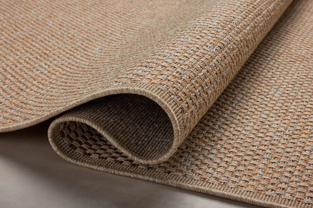 Loloi Merrick Mer-01 Oatmeal/Sunrise Rug - pile height
