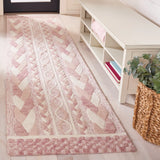 Safavieh Metro 2'-3" x 9'-0" Rug in Pink / Ivory