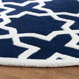 Safavieh Chatham 5'-0" x 5'-0" Rug in Dark Blue / Ivory