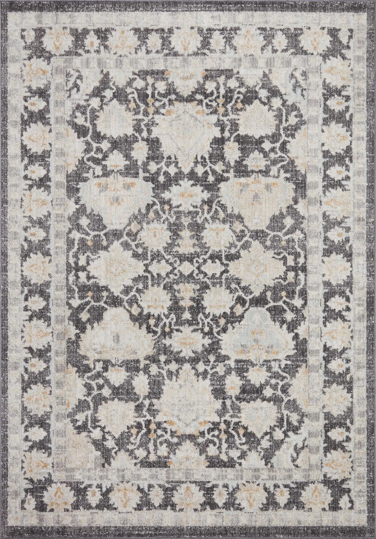 Loloi Monroe Mon-05 Charcoal/Natural Rug - main flat