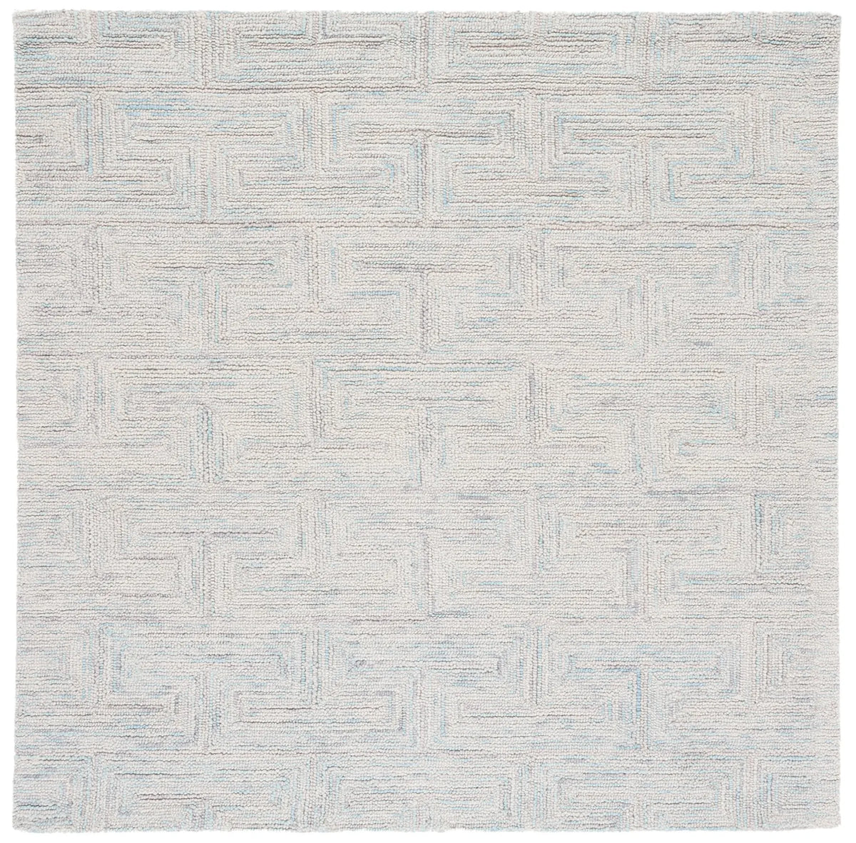 Safavieh Ikat 6'-0" x 6'-0" Rug in Teal / Grey