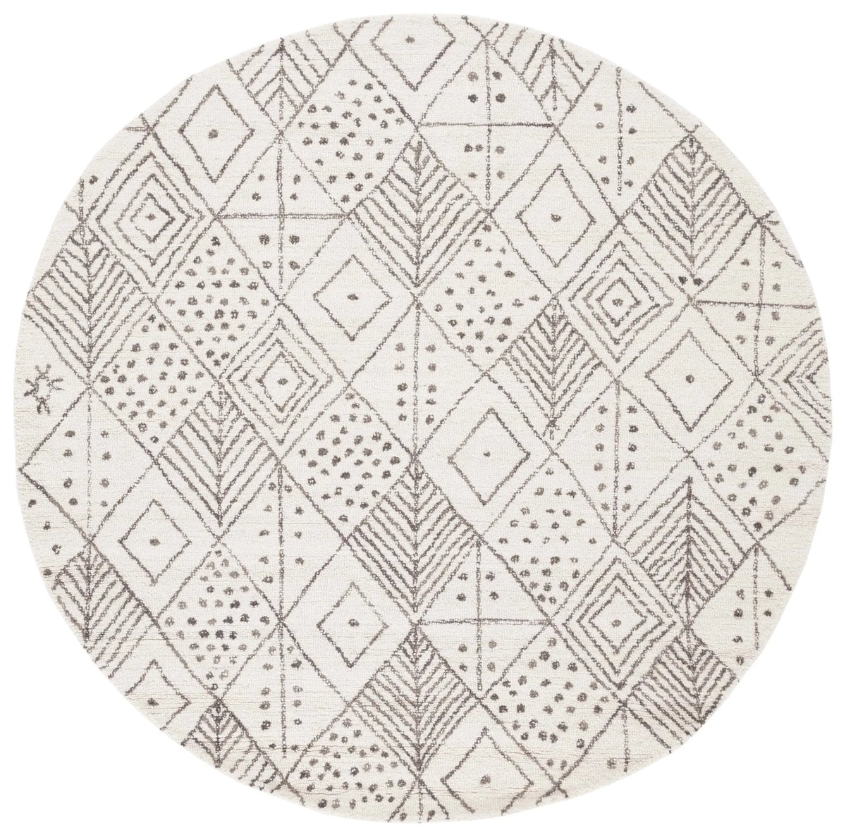 Safavieh Casablanca 6'-0" x 6'-0" Rug in Ivory / Brown