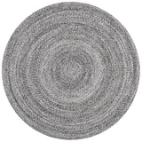 Safavieh Braided 5'-0" x 5'-0" Rug in Grey / Charcoal