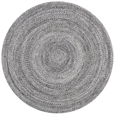 Safavieh Braided 5'-0" x 5'-0" Rug in Grey / Charcoal