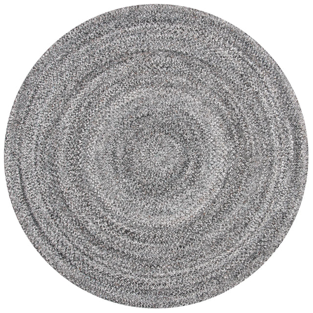 Safavieh Braided 5'-0" x 5'-0" Rug in Grey / Charcoal