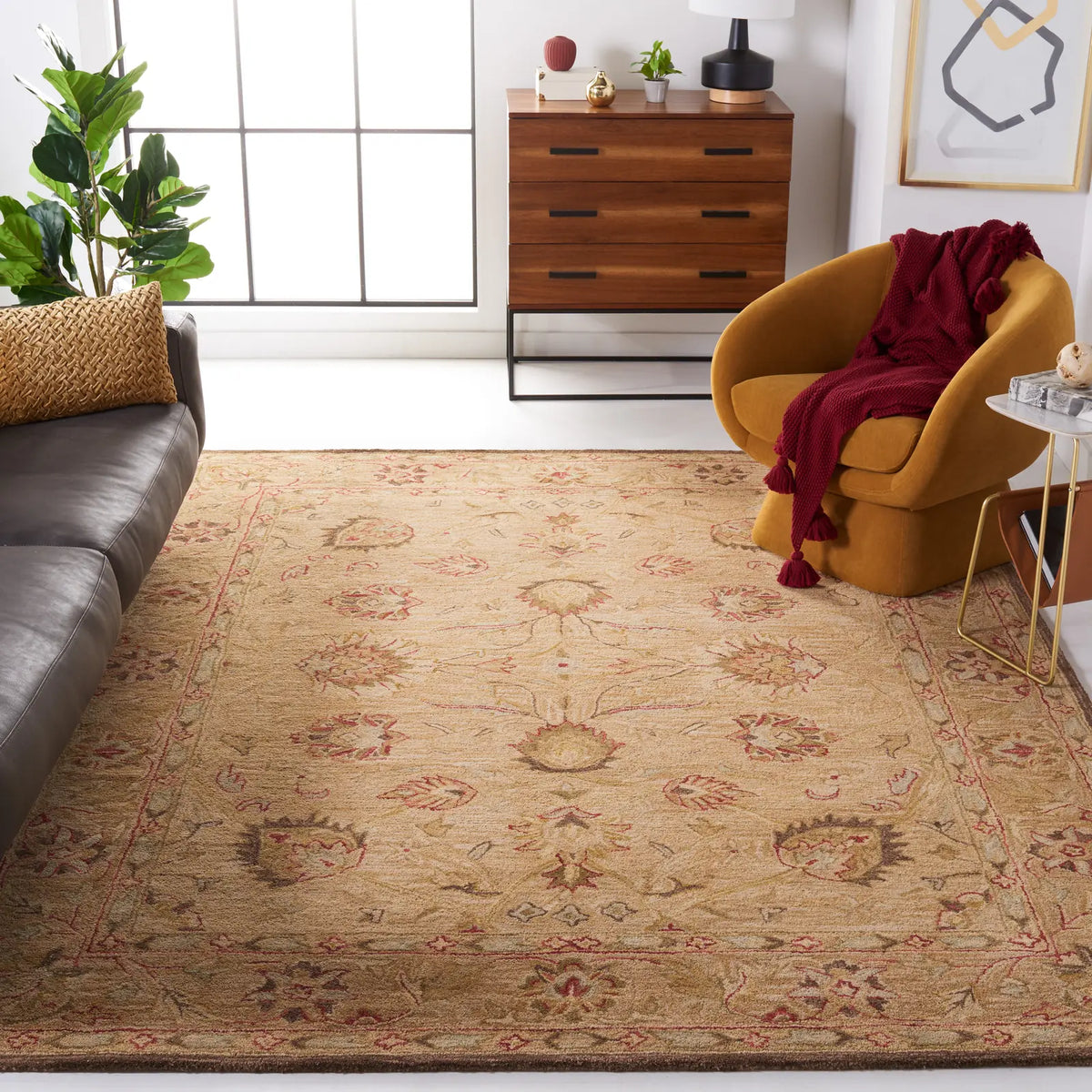 Safavieh Anatolia 9'-6" x 13'-6" Rug in Beige / Beige