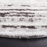 Safavieh Berber Shag 7'-0" x 7'-0" Rug in Grey / Dark Grey
