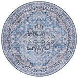 Safavieh Tucson 6'-0" x 6'-0" Rug in Blue / Charcoal