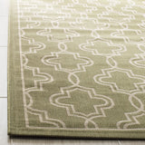 Safavieh Martha Stewart 4'-0" x 5'-7" Rug in Green / Beige
