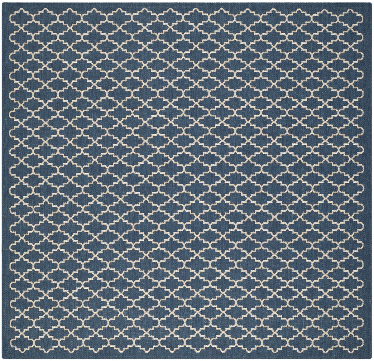 Safavieh Courtyard 6'-7" x 6'-7" Rug in Navy / Beige