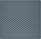 Safavieh Courtyard 6'-7" x 6'-7" Rug in Navy / Beige