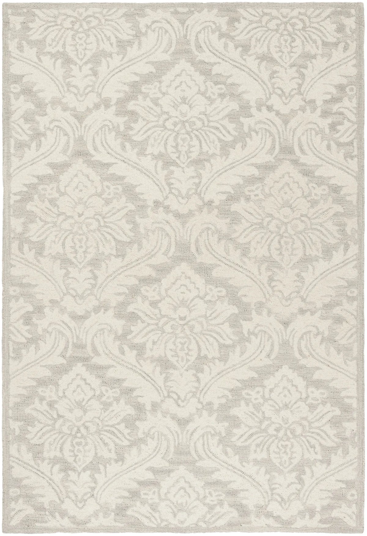 Safavieh Micro-Loop 4'-0" x 6'-0" Rug in Silver