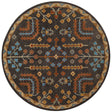 Safavieh Heritage 6'-0" x 6'-0" Rug in Charcoal / Multi