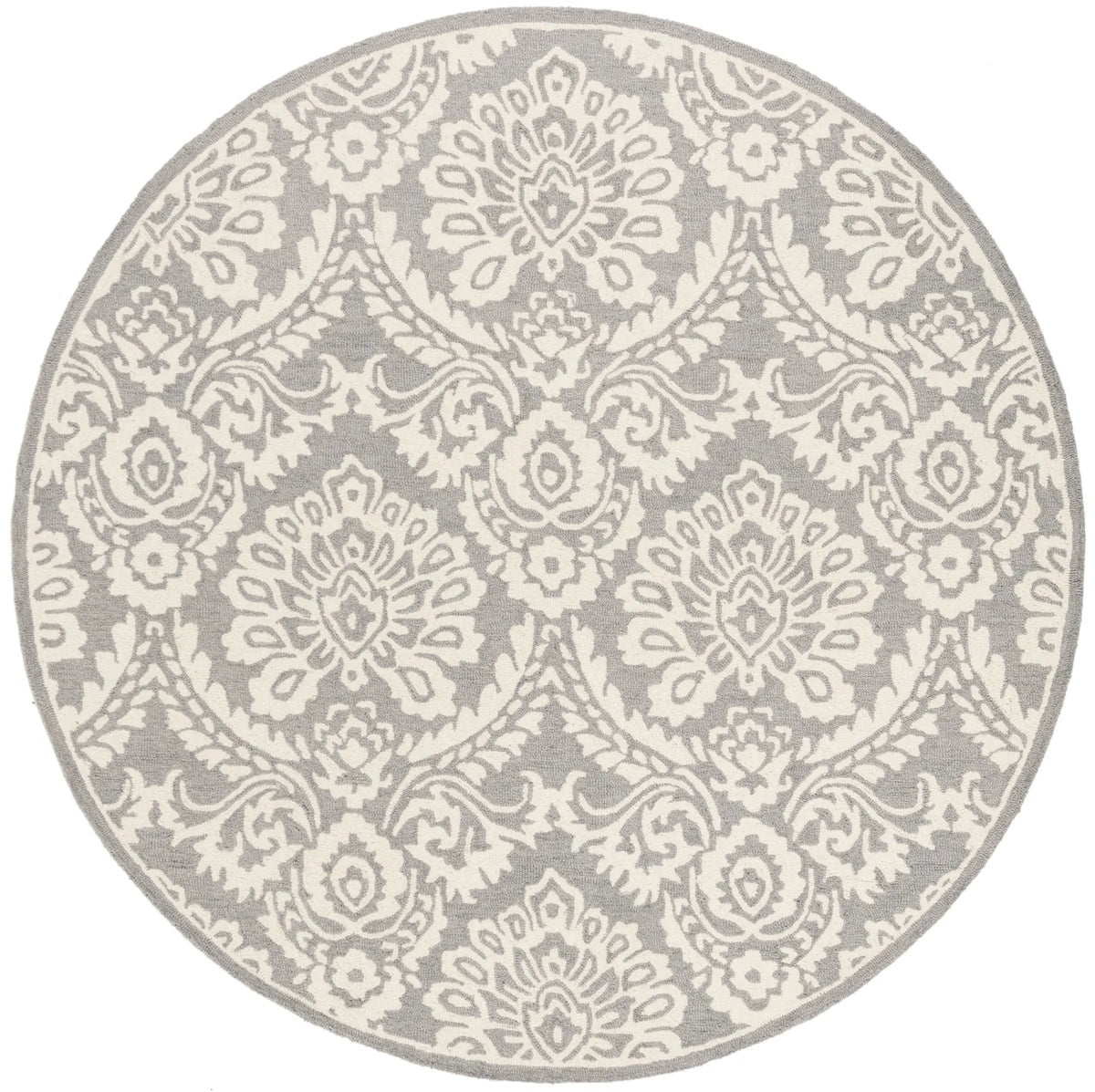 Safavieh Blossom 6'-0" x 6'-0" Rug in Dark Grey / Ivory