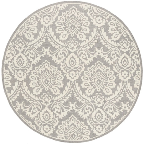 Safavieh Blossom 6'-0" x 6'-0" Rug in Dark Grey / Ivory