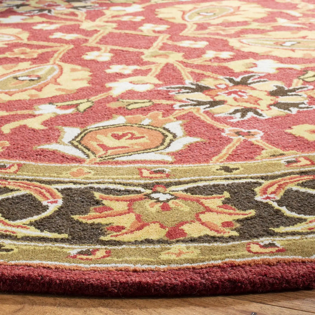 Safavieh Heritage 6'-0" x 6'-0" Rug in Red / Gold