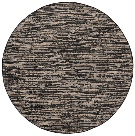 Safavieh Beach House 6'-7" x 6'-7" Rug in Black / Beige