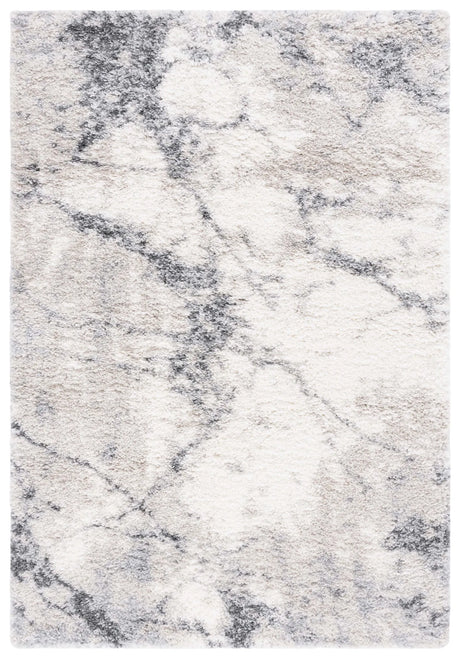 Safavieh Fontana Shag  800 4'-0" x 6'-0" Rug in Ivory / Grey