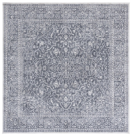 Safavieh Reflection 6'-7" x 6'-7" Rug in Dark Grey / Cream