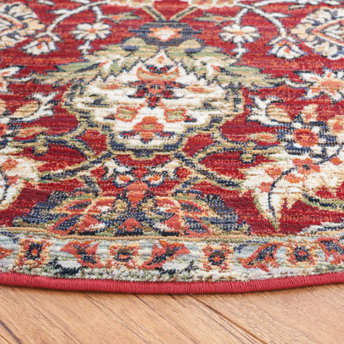 Safavieh Herat 300 6'-7" x 6'-7" Rug in Rust / Ivory