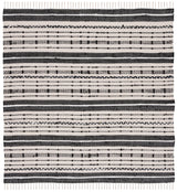 Safavieh Striped Kilim 6'-0" x 6'-0" Rug in Beige / Black