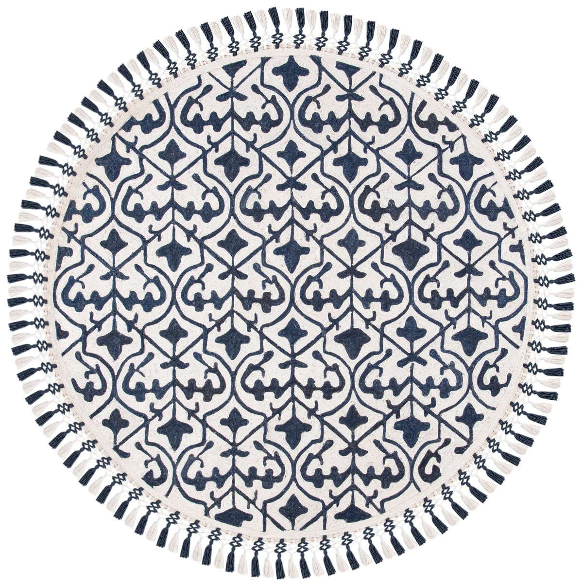 Safavieh Sahara 6'-0" x 6'-0" Rug in Navy / Ivory