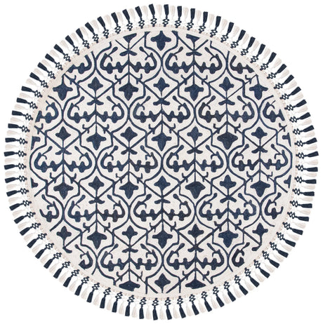 Safavieh Sahara 6'-0" x 6'-0" Rug in Navy / Ivory