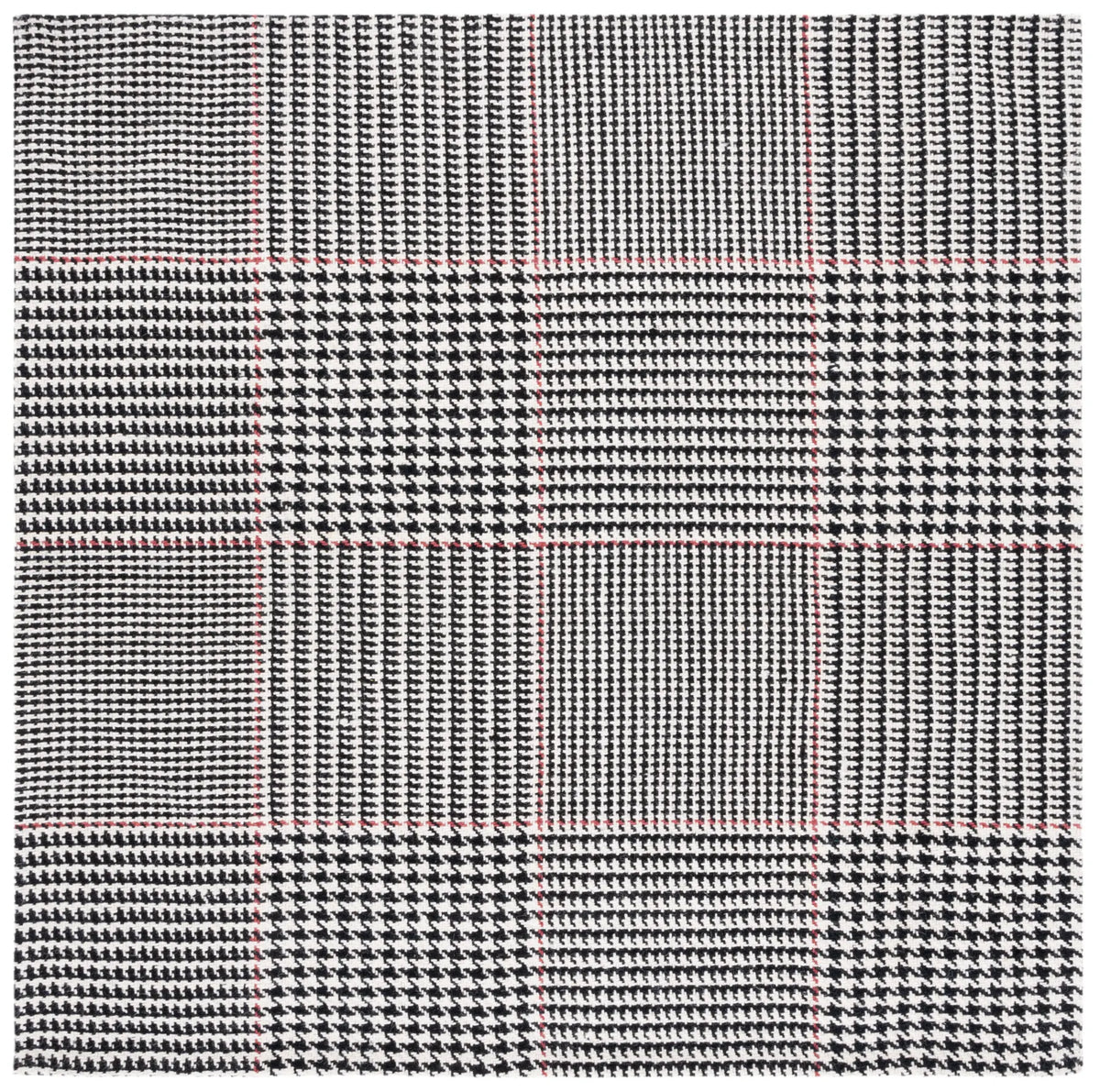 Safavieh Marbella 6'-0" x 6'-0" Rug in Black / Ivory