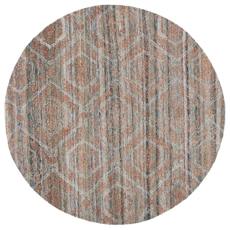 Safavieh Marquee 6'-0" x 6'-0" Rug in Grey / Rust