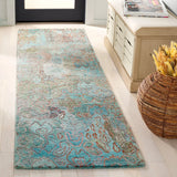 Safavieh Anatolia 2'-3" x 8'-0" Rug in Teal / Green