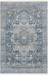 Safavieh Vintage Persian 4'-0" x 6'-0" Rug in Charcoal / Blue