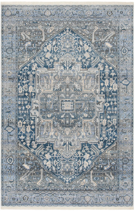 Safavieh Vintage Persian 4'-0" x 6'-0" Rug in Charcoal / Blue