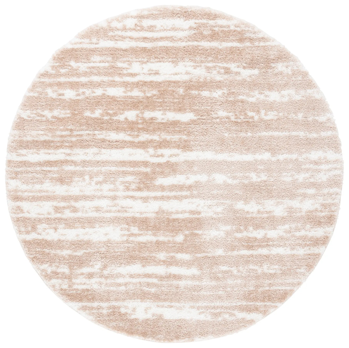 Safavieh Tahoe Shag 6'-7" x 6'-7" Rug in Ivory / Gold