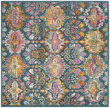 Safavieh Madison 6'-7" x 6'-7" Rug in Blue / Orange