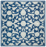 Safavieh Micro-Loop 5'-0" x 5'-0" Rug in Navy / Grey