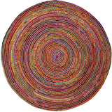 Safavieh Cape Cod 5'-0" x 5'-0" Rug in Red / Multi