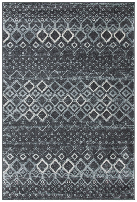 Safavieh Amsterdam 4'-0" x 6'-0" Rug in Dark Grey / Light Grey