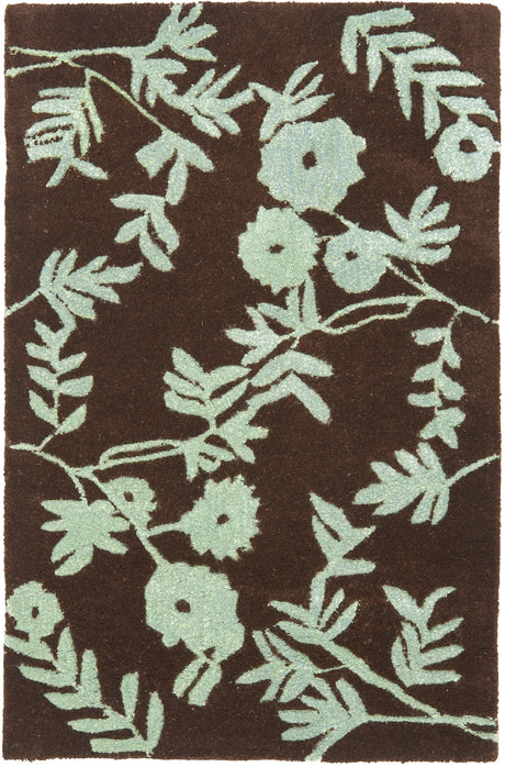 Safavieh Soho 2'-0" x 3'-0" Rug in Brown / Teal