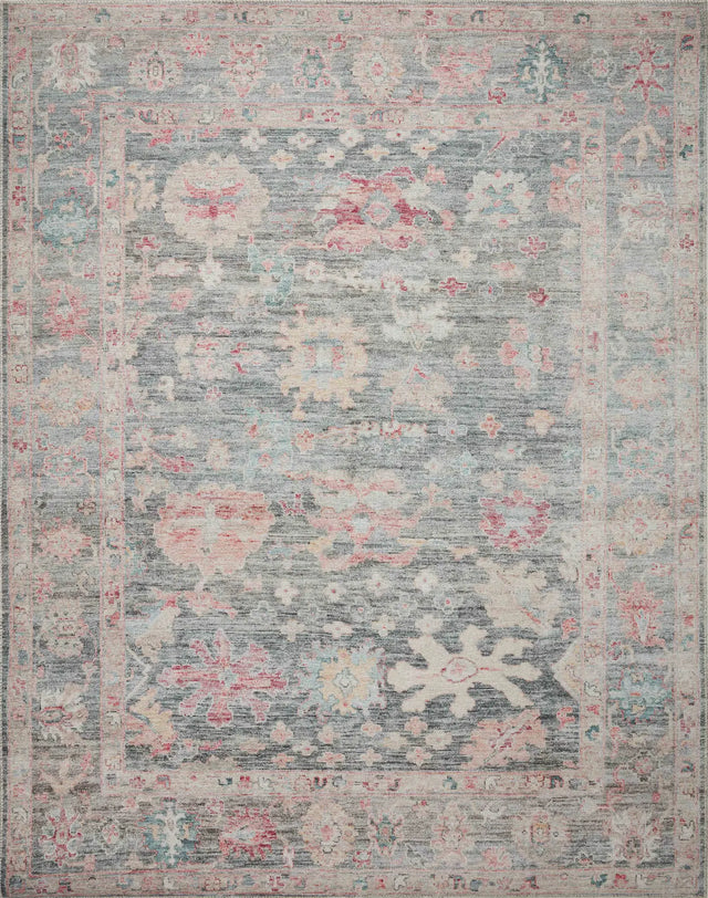 Loloi Elysium Ely-02 Graphite/Multi Rug - main flat