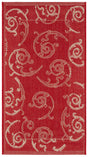 Safavieh Courtyard 2'-0" x 3'-7" Rug in Red / Natural