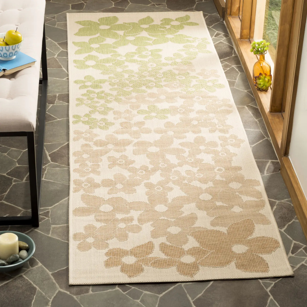 Safavieh Martha Stewart 2'-7" x 8'-2" Rug in Beige / Sweet Pea