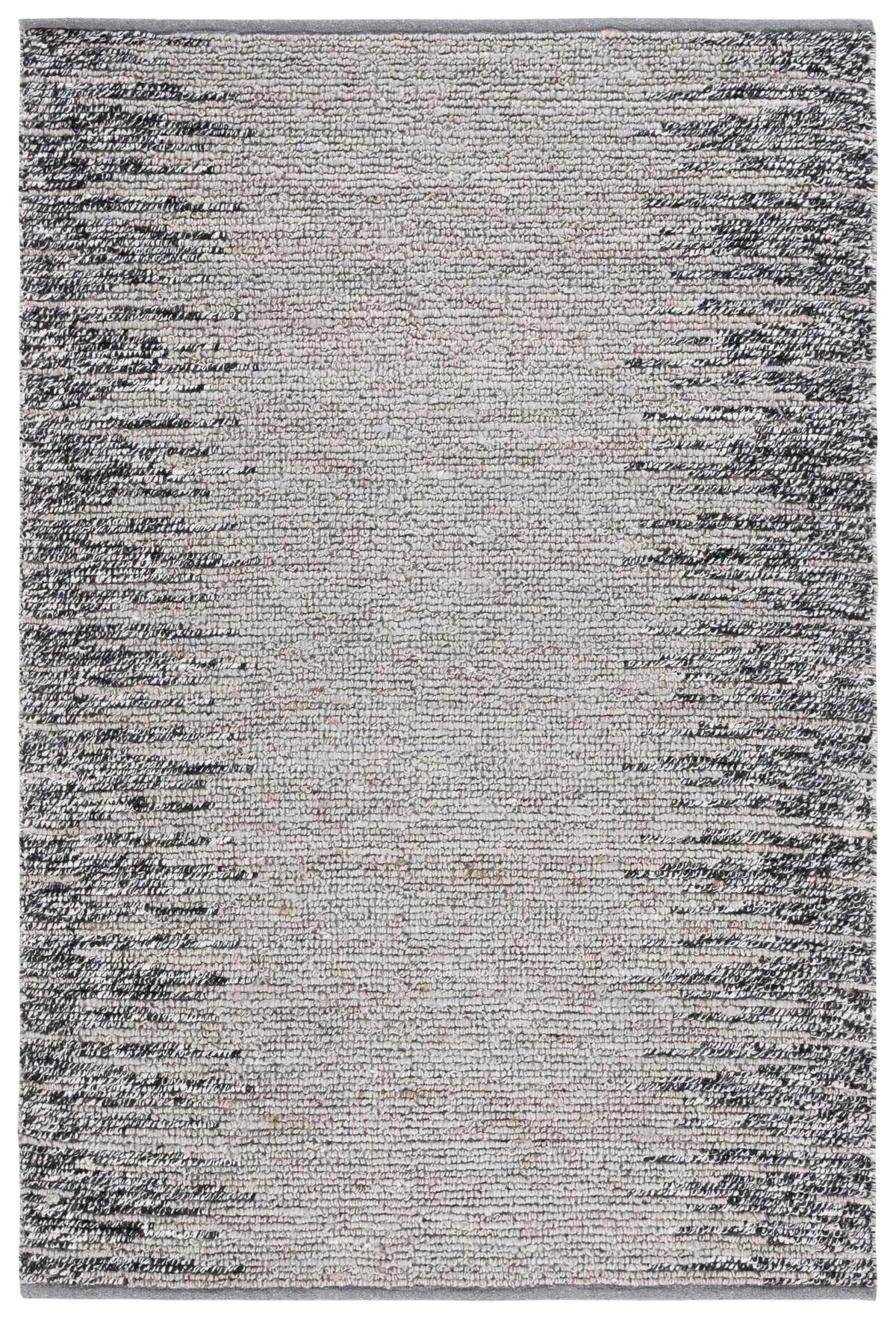 Safavieh Natural Fiber 4'-0" x 6'-0" Rug in Grey / Black