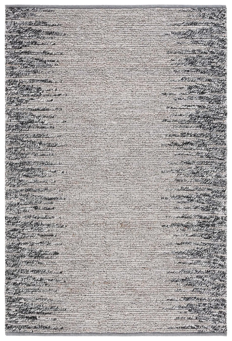 Safavieh Natural Fiber 4'-0" x 6'-0" Rug in Grey / Black