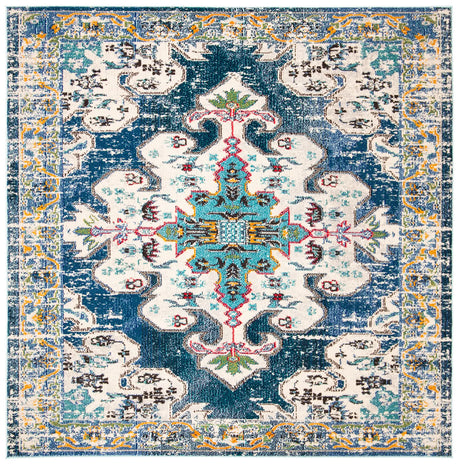 Safavieh Madison 6'-7" x 6'-7" Rug in Navy / Grey