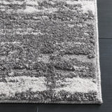 Safavieh Ravine Shag 4'-0" x 6'-0" Rug in Dark Grey / Ivory