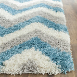 Safavieh Sgk-Shag Kids 4'-0" x 6'-0" Rug in Ivory / Blue