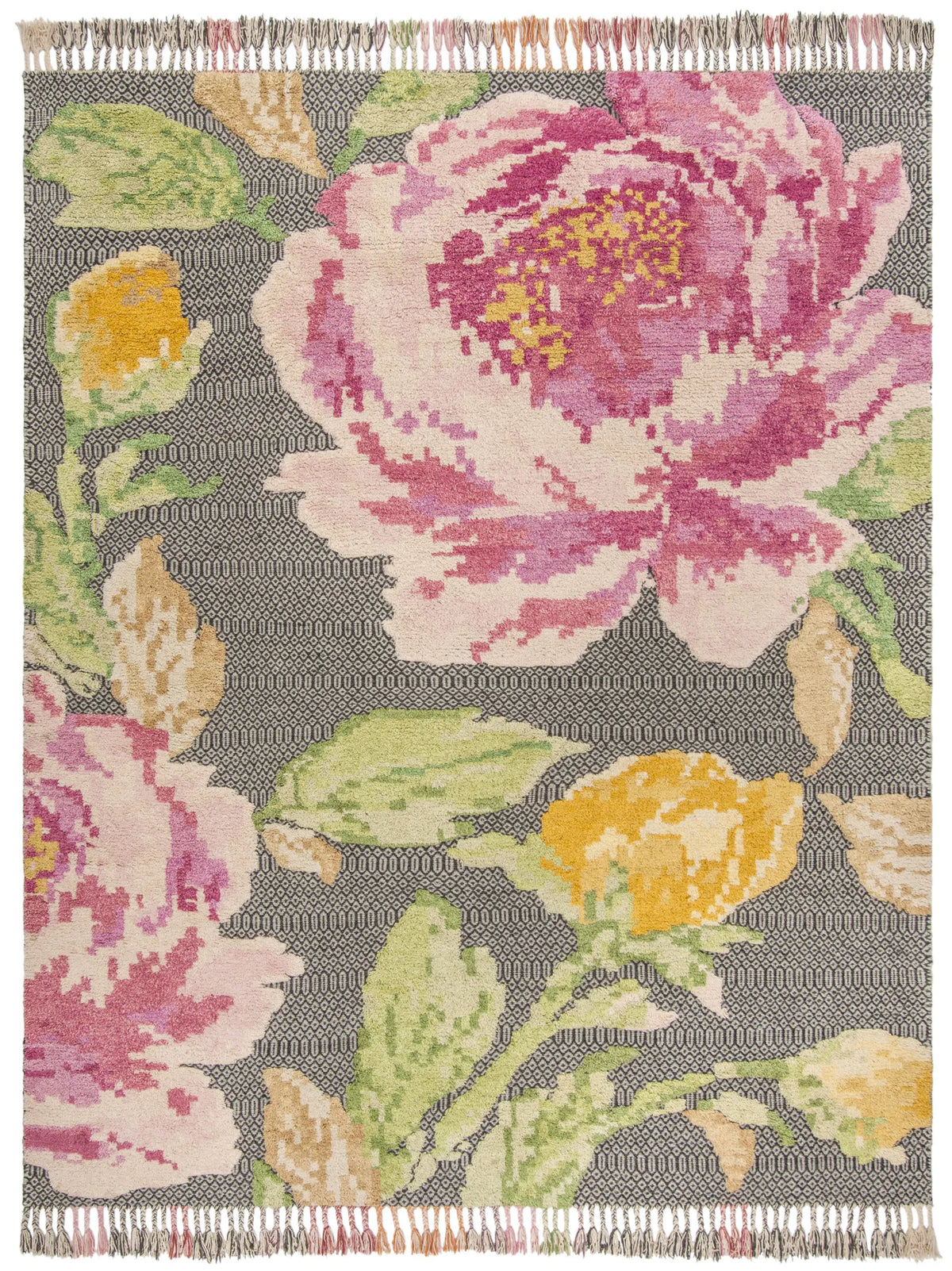 Safavieh Kenya 6'-0" x 9'-0" Rug in Pink / Dark Grey