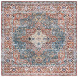 Safavieh Arizona 6'-0" x 6'-0" Rug in Rust / Blue Green