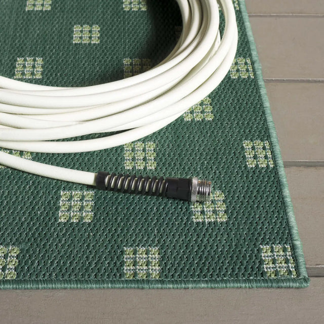 Safavieh Terrace 800 4'-0" x 6'-0" Rug in Dark Green / Light Green
